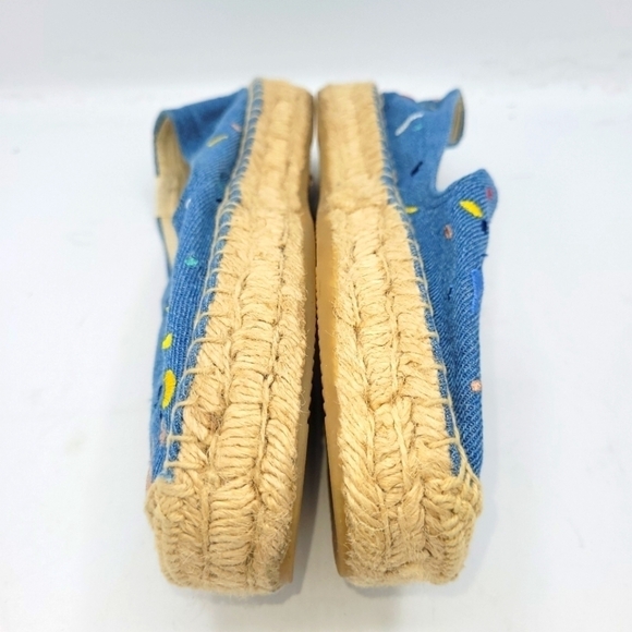 Soludos Multicolor Paint Splatter Espadrilles Flats Size 7.5 - Picture 8 of 14